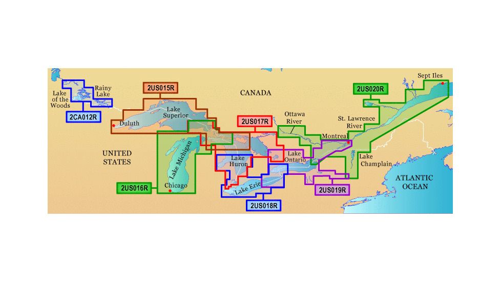 Garmin On The Water GPS Cartography BlueChart g2: Great Lakes Map w/ Free S&amp;H