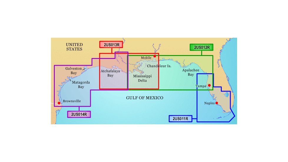 Garmin On The Water GPS Cartography BlueChart g2: Gulf of Mexico Regular Map w/ Free S&amp;H