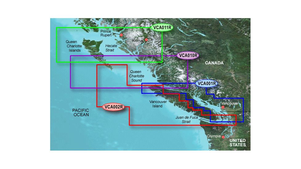 Garmin On The Water GPS Cartography BlueChart g2 Vision: Canada West Regular Map w/ Free S&amp;H
