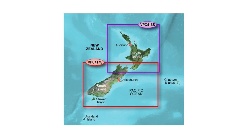 Garmin On The Water GPS Cartography BlueChart g2 Vision: New Zealand Small Map w/ Free S&amp;H