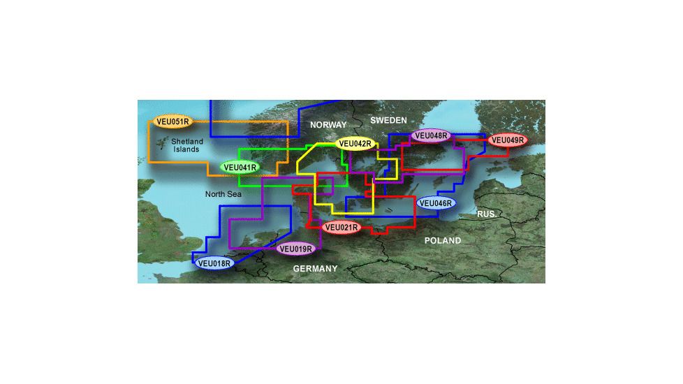 Garmin On The Water GPS Cartography BlueChart g2 Vision: Nordic Countries Regular South Map w/ Free S&amp;H