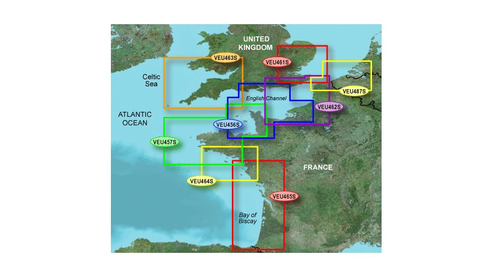 Garmin On The Water GPS Cartography BlueChart g2 Vision: UK &amp; France Small South Map w/ Free S&amp;H