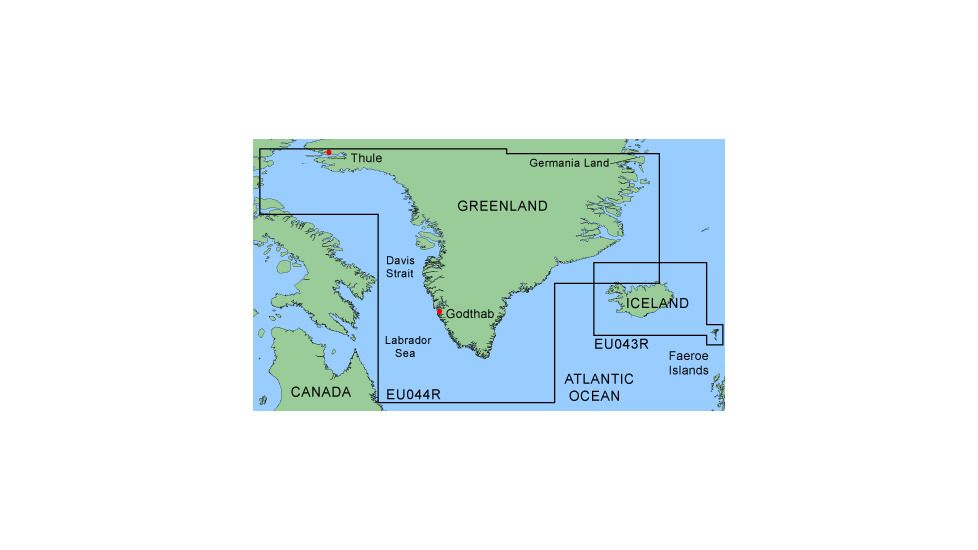 Garmin On The Water GPS Cartography BlueChart: Greenland / Iceland Regular Map w/ Free S&amp;H