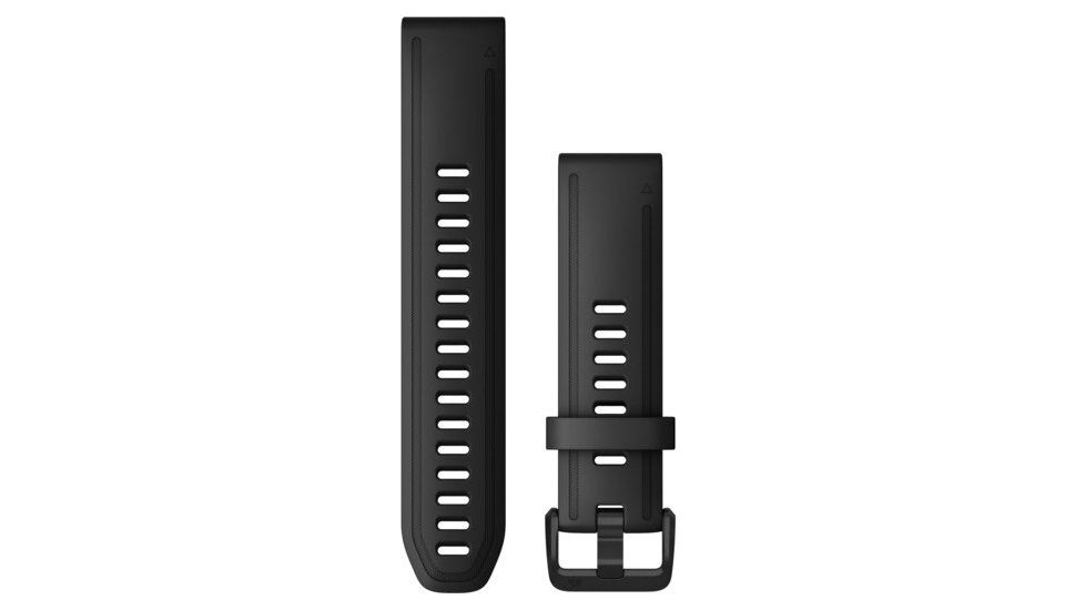 Garmin Quick Fit 20 Watch Band, Black Silicone Large, 20 mm, 010-12942-00