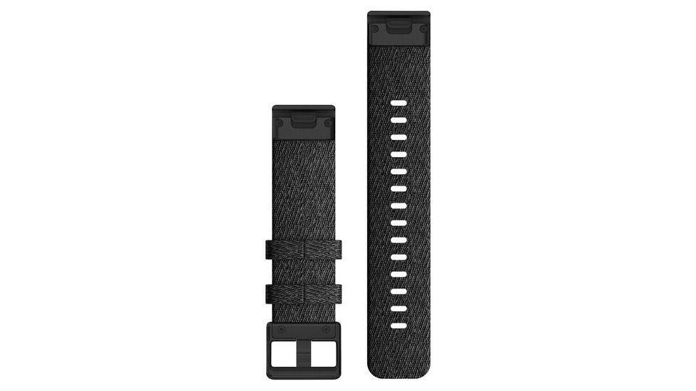 Garmin Quick Fit 20 Watch Band, Heathered Black Nylon w/ Black, 20 mm, 010-12875-00