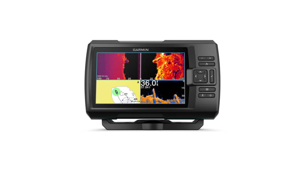 Garmin Striker Vivid 7sv Fishfinder w/GT52HW-TM Transducer, Black, 010-02553-00