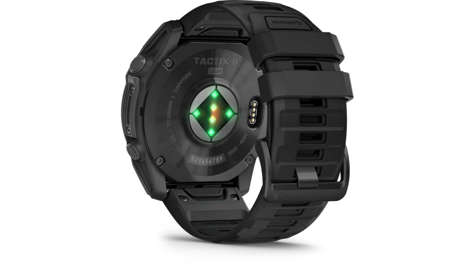 Garmin Tactix 8 Premium Tactical GPS Watch - Solar, 51mm, Black, 010-03407-00