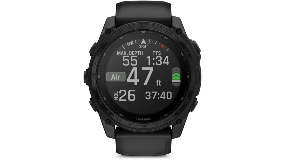 Garmin Tactix 8 Premium Tactical GPS Watch - Solar, 51mm, Black, 010-03407-00
