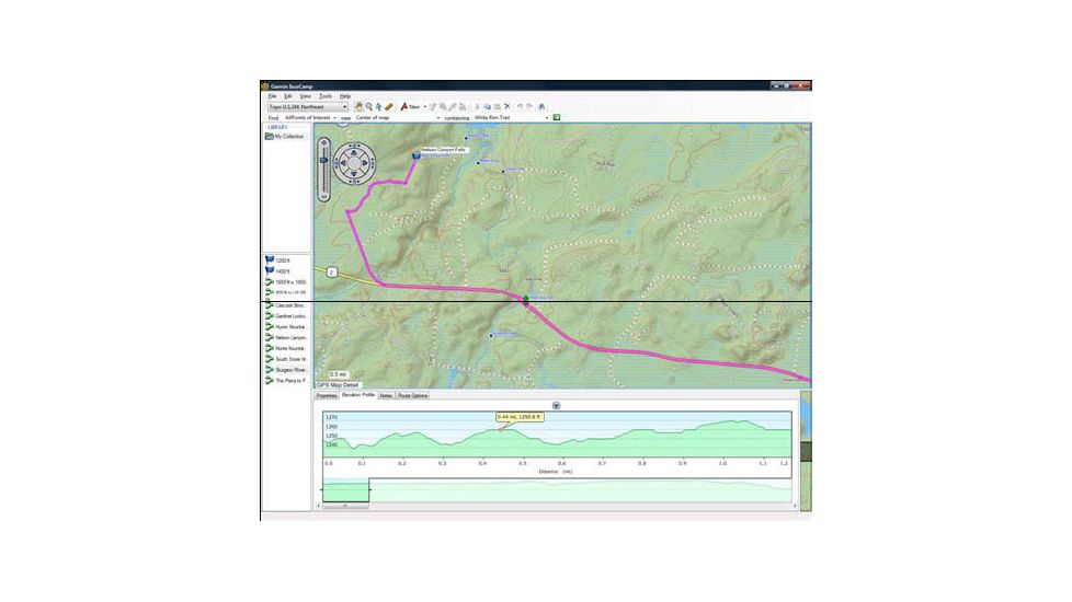 Garmin BaseCamp software screenshot
