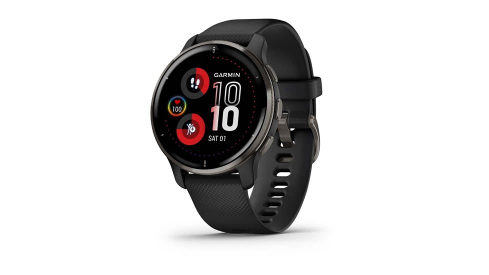 Garmin Venu 2 Plus Smartwatch, Black/Slate, 43mm, 010-02496-01