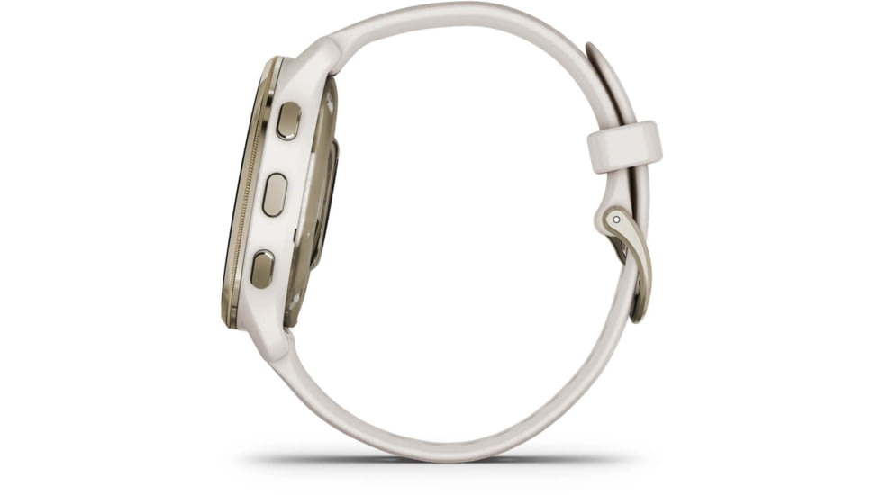 Garmin Venu 2 Plus Smartwatch, Ivory/Cream Gold, 40mm, Rechargeable, 0100249602