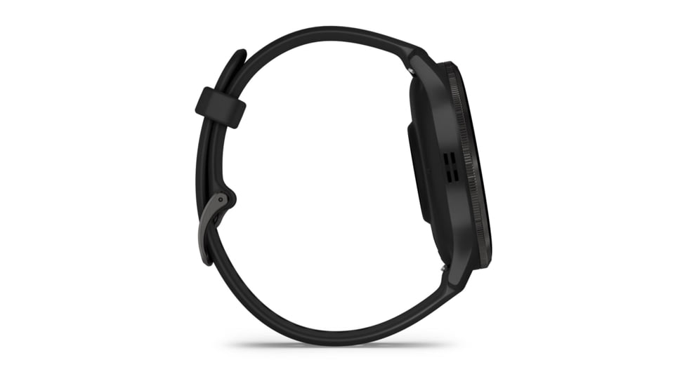 Garmin Venu 3 Watch, Slate Stainless Steel Bezel w/ Black Case and Silicone Band, 010-02784-01