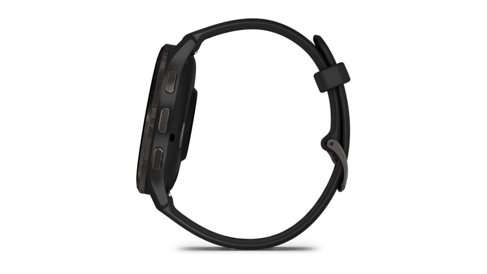 Garmin Venu 3 Watch, Slate Stainless Steel Bezel w/ Black Case and Silicone Band, 010-02784-01