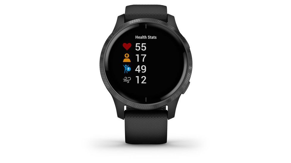 Garmin Venu GPS Smartwatch, Black/Slate, 010-02173-11
