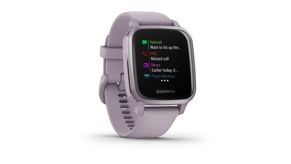 Garmin Venu SQ GPS Smartwatch, Metallic Orchid Aluminum Bezel with Orchid Case and Silicone Band, 010-02427-02