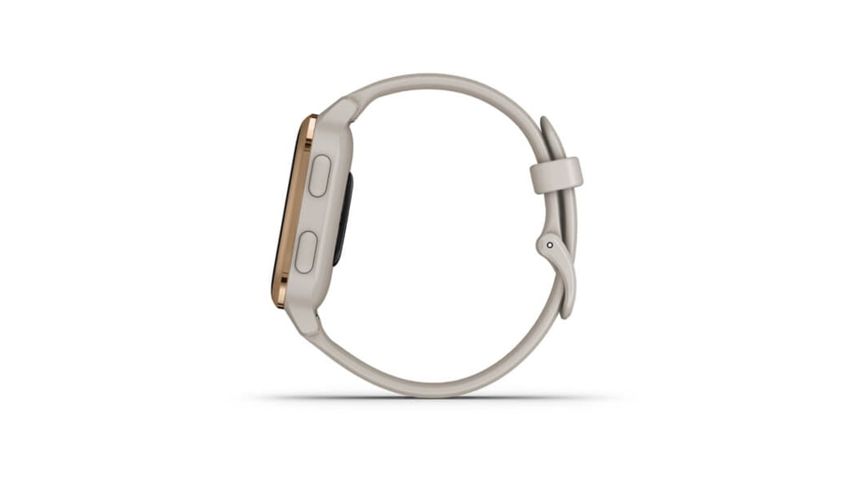 Garmin Venu SQ GPS Smartwatch - Music Edition, Rose Gold Aluminum Bezel with Light Sand Case and Silicone Band, 010-02426-01