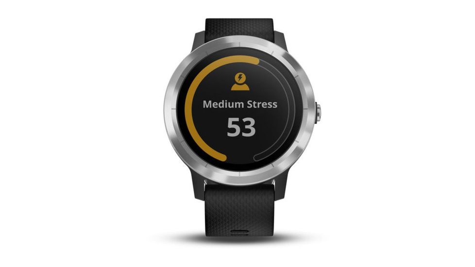 Garmin Vivoactive 3, English Only, Silicone, Black/Black/Stainless Steel 010-01769-01