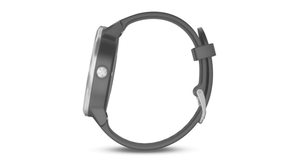 Garmin Vivoactive 3, English Only, Silicone, Black/Black/Stainless Steel 010-01769-01