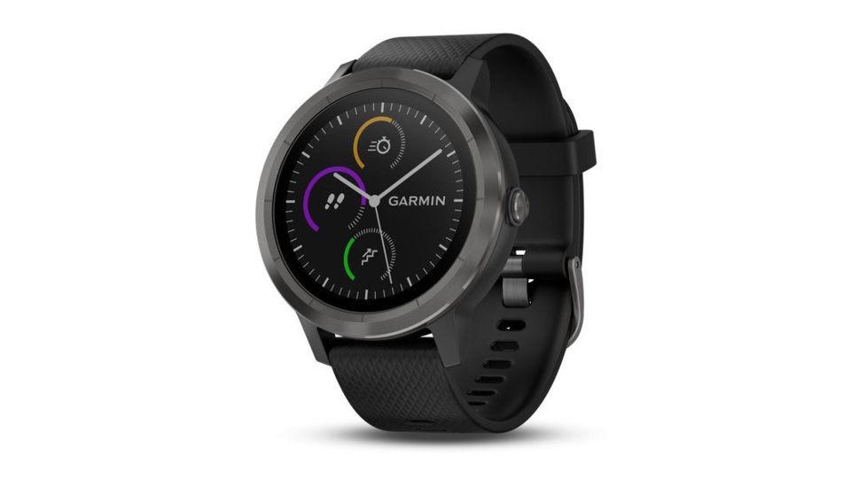 Garmin Vivoactive 3, English Only, Silicone, Black/Black/Slate 010-01769-11