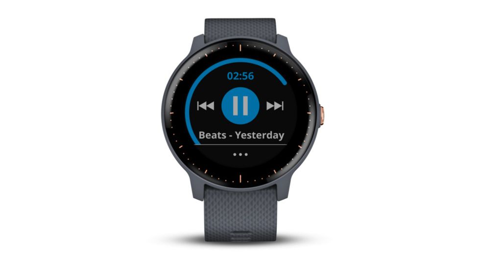 Garmin Vivoactive 3 Music, NA, GPS, Wi-Fi, Granite Blue/Rose Gold 010-01985-31