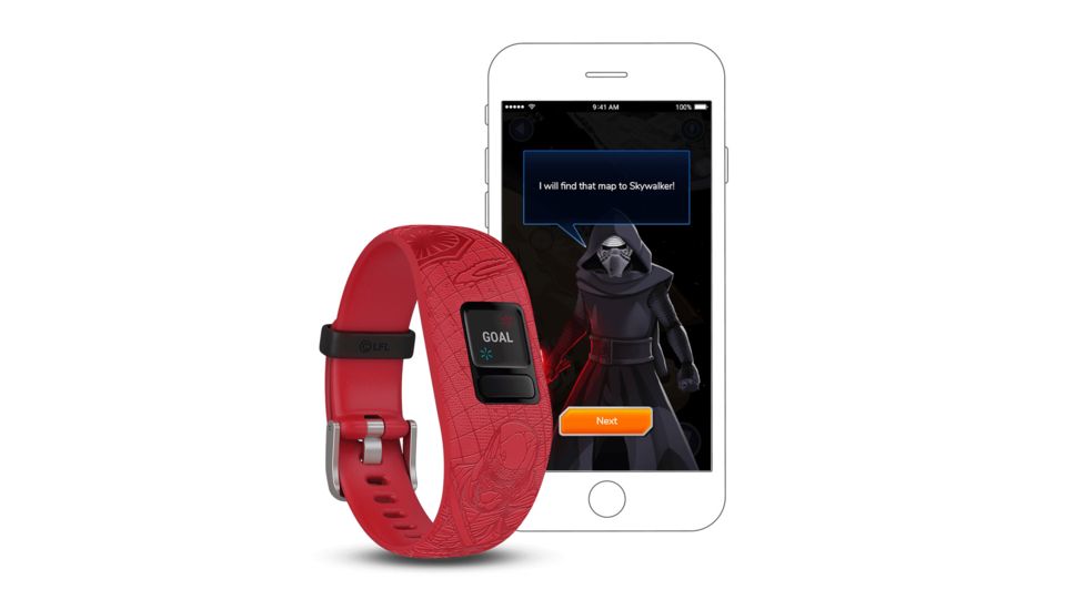 Garmin Vivofit jr. 2, Kid's Activity Tracker, Star Wars - Dark Side, Red 010-01909-3B
