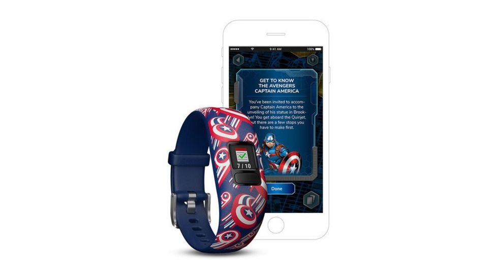 Garmin Vivofit jr2, English Only, Adjustable, Captain America 010-01909-32
