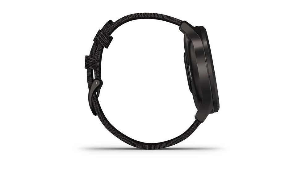 Garmin Vivomove 3 Style Hybrid Smartwatch w/Nylon Band, Black/Slate, 010-02240-03