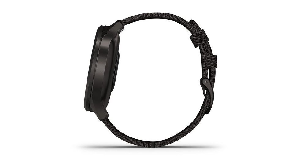Garmin Vivomove 3 Style Hybrid Smartwatch w/Nylon Band, Black/Slate, 010-02240-03