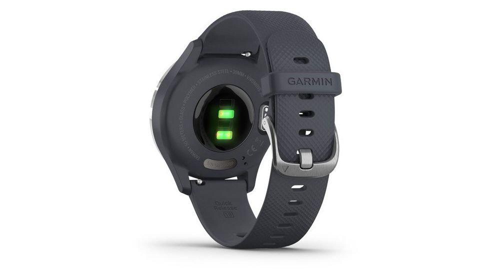 Garmin Vivomove 3S Hybrid Smartwatch, Granite Blue/Silver, 010-02238-00