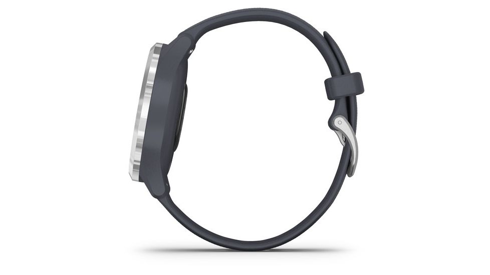 Garmin Vivomove 3S Hybrid Smartwatch, Granite Blue/Silver, 010-02238-00