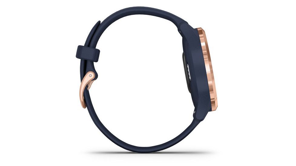 Garmin Vivomove 3S Hybrid Smartwatch, Navy/Rose Gold, 010-02238-03