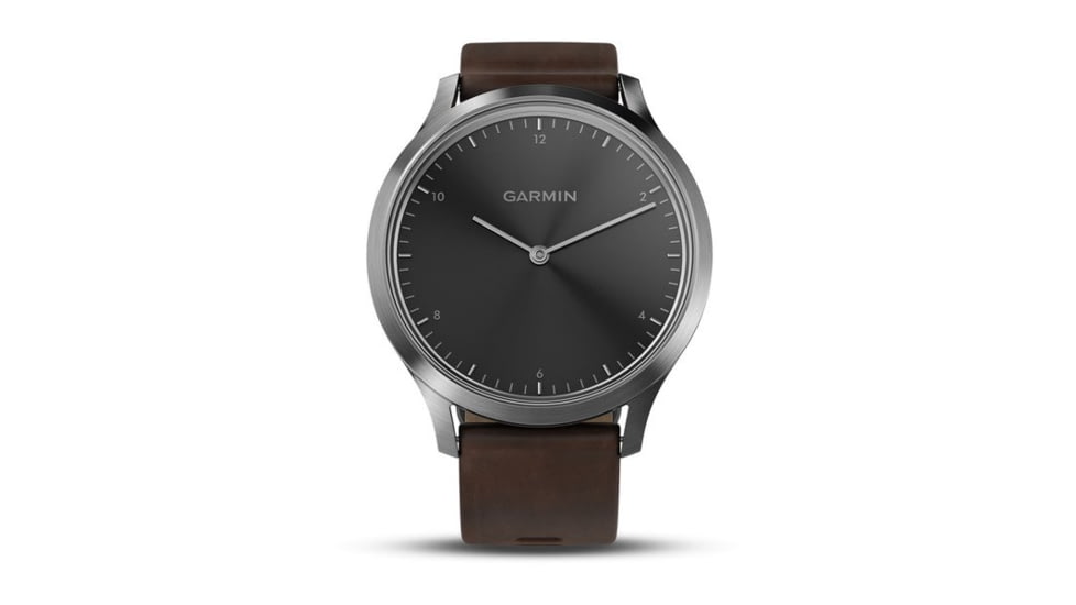 Garmin Vivomove HR, ENG, Premium, Black/Silver, Large, 010-01850-14