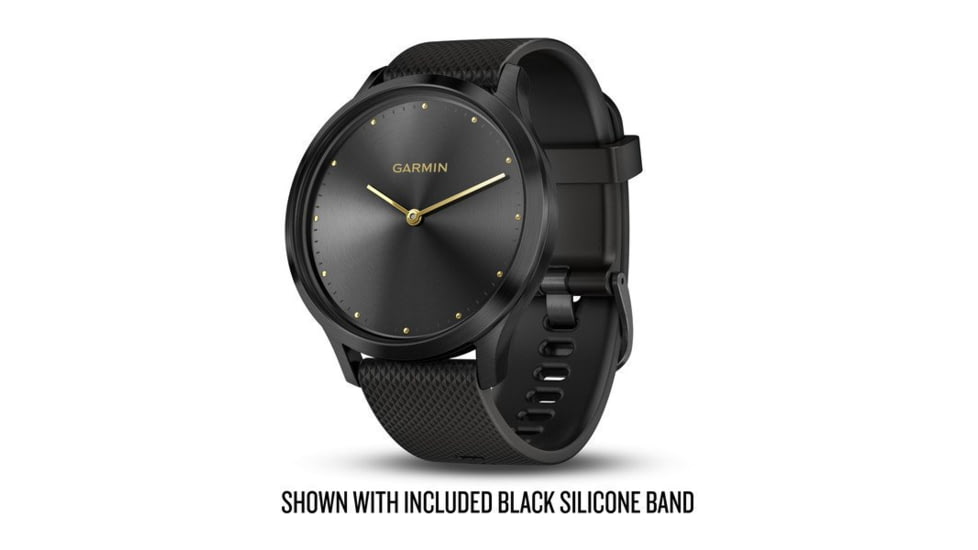 Garmin Vivomove HR, ENG, Premium, Black/Tan, One Size, 010-01850-10