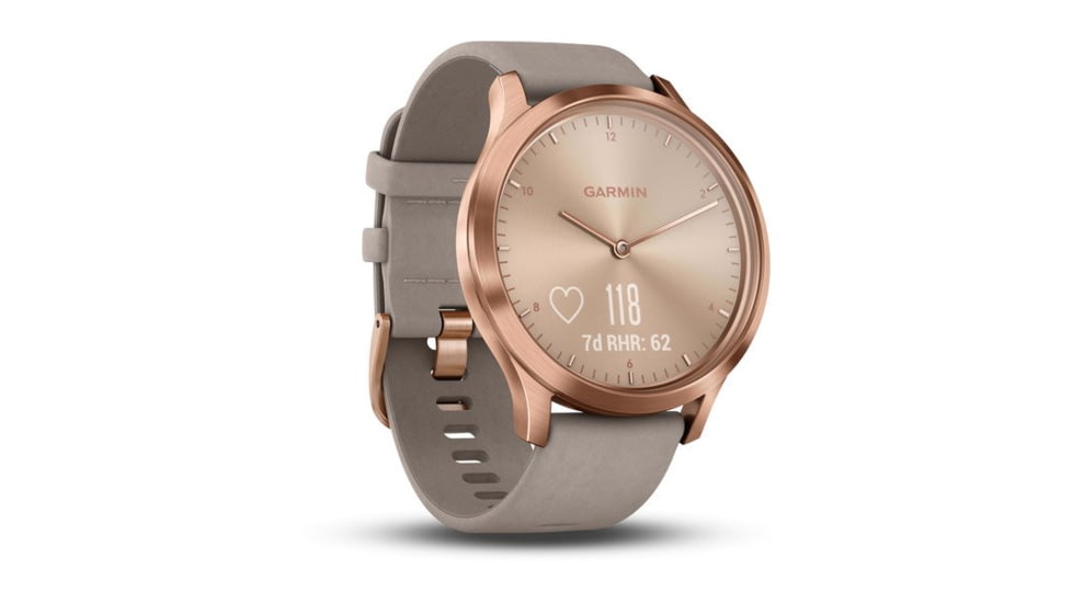 Garmin Vivomove HR, ENG, Premium, Rose Gold/Gray, One Size, 010-01850-19