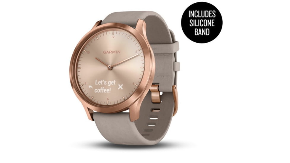 Garmin Vivomove HR, ENG, Premium, Rose Gold/Gray, One Size, 010-01850-19
