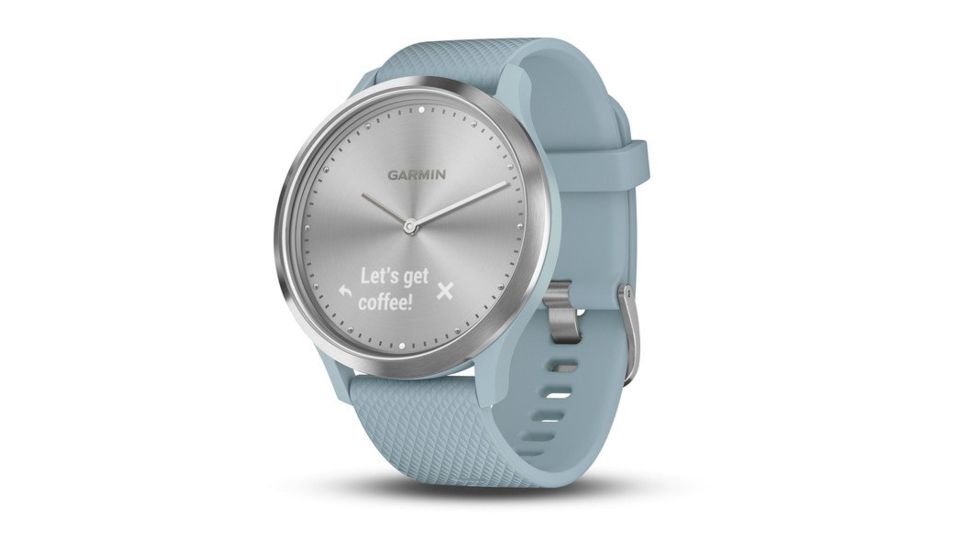 Garmin Vivomove HR, ENG, Sport, Seafoam/Silver, Small/Medium 010-01850-18