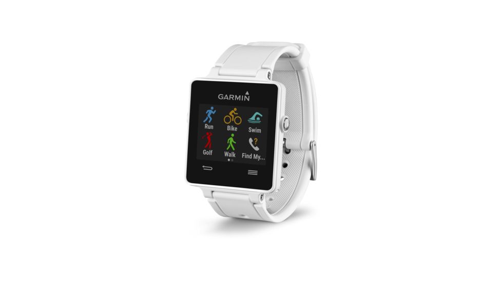 Garmin vvoactive GPS Smartwatch, White 010-01297-01