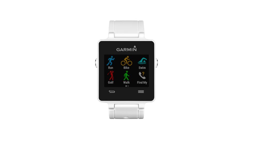 Garmin vvoactive GPS Smartwatch, White 010-01297-01