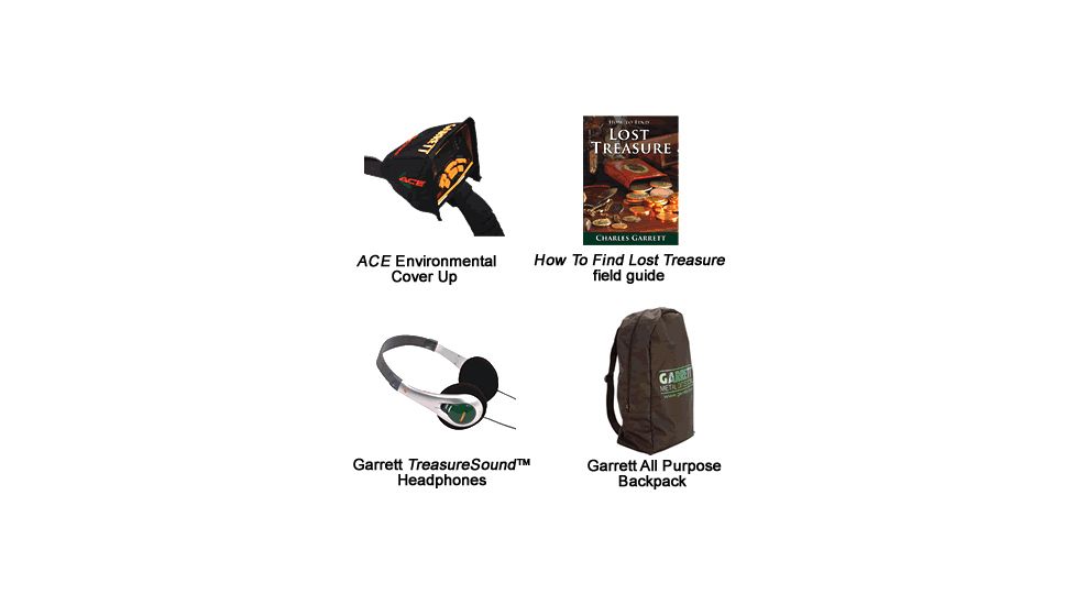 Garrett ACE 250 Metal Detector SPORT PACK - Included Accessories
