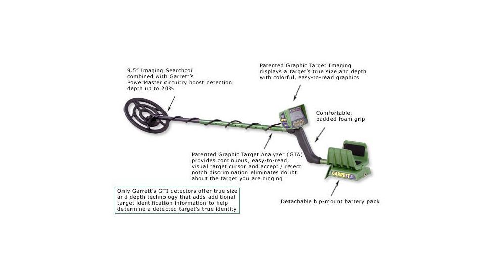 Garrett GTI 1500 Graphic Target Imaging Metal Detector 1121070
