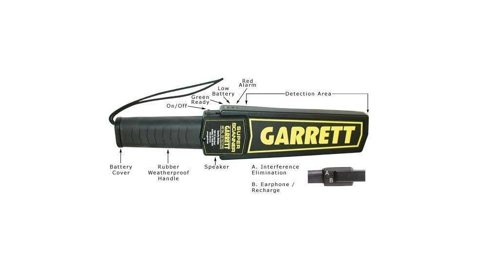 Garrett Super Scanner HandHeld Metal Detector 1165180