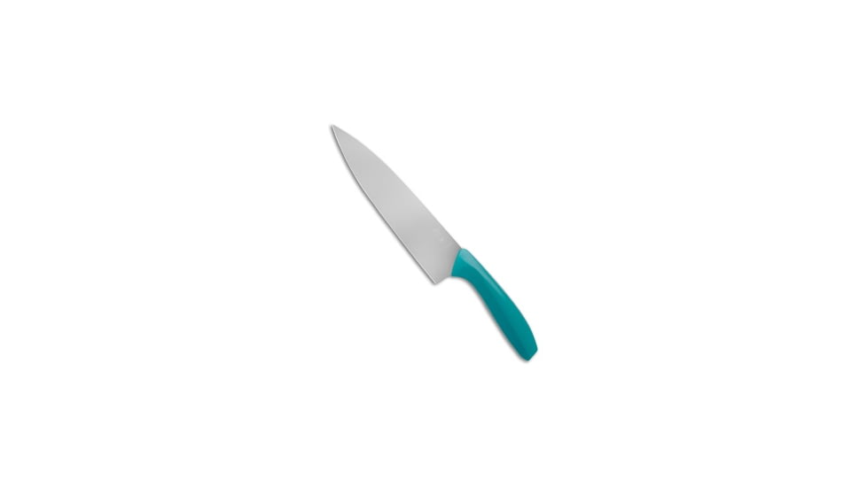 Gatco By Bear &amp; Son Gatco 13 Chef's Kitchen Knife, 8.75in, 440, Drop Point Blade, Teal Handle, Teal/Gray, 13.00 inch, BHQ-211977