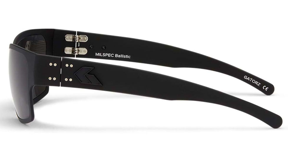 Gatorz Delta Milspec Ballistic Glasses, Blackout Frame, Smoke w/Anti-Fog Lens, GZ-04-002