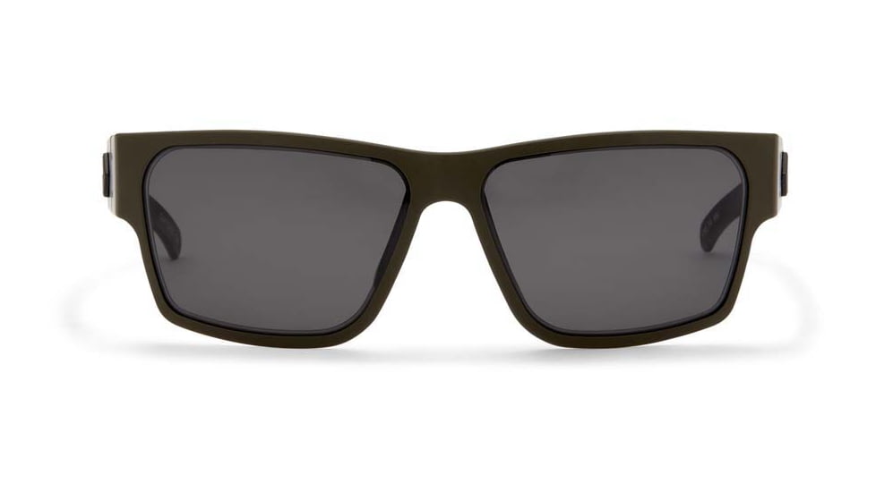 Gatorz Delta Sunglasses, Cerakote OD Green Frame, Smoke Polarized Lens, Matte Black Plug, GDELCOG01P