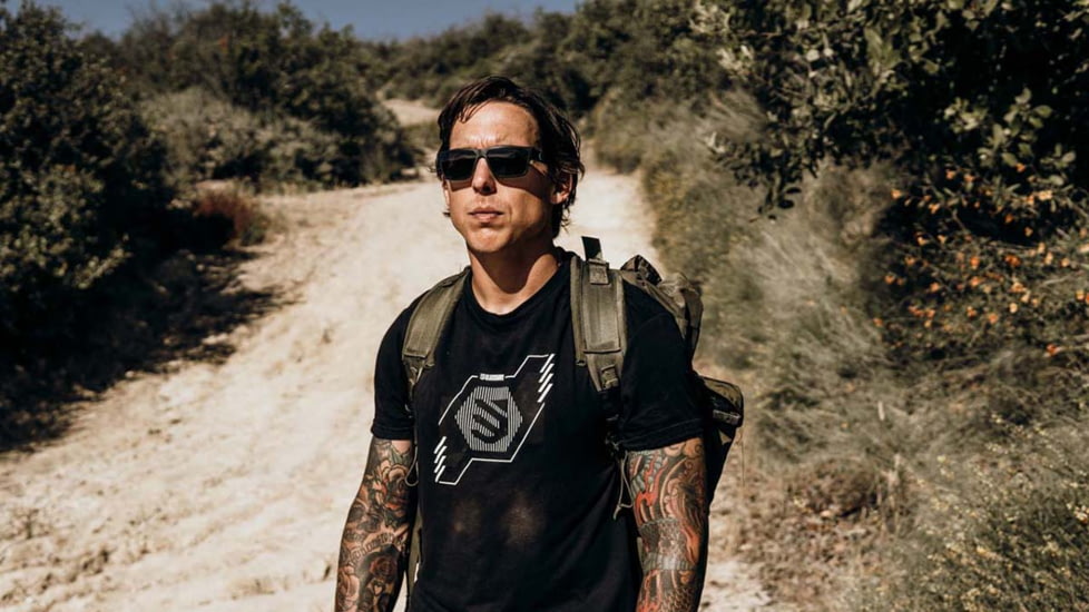 Gatorz Delta Sunglasses, Cerakote OD Green Frame, Smoke Polarized Lens, Matte Black Plug, GDELCOG01P