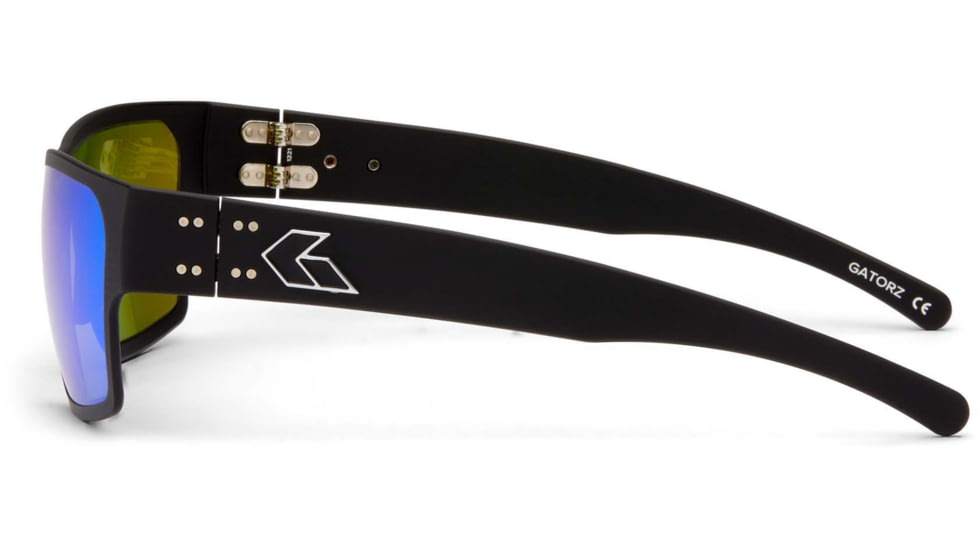 Gatorz Delta Sunglasses, Matte Black Frame, Brown Polarized w/Green Mirror Lens, GDELMTBLK03P-G