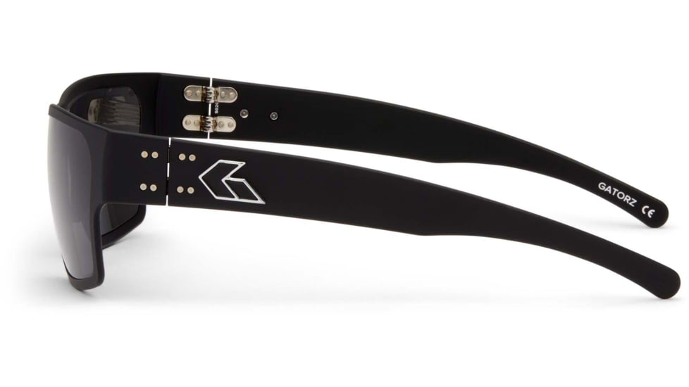 Gatorz Delta Sunglasses, Matte Black Frame, Smoked Polarized Lens, GDELMTBLK01P