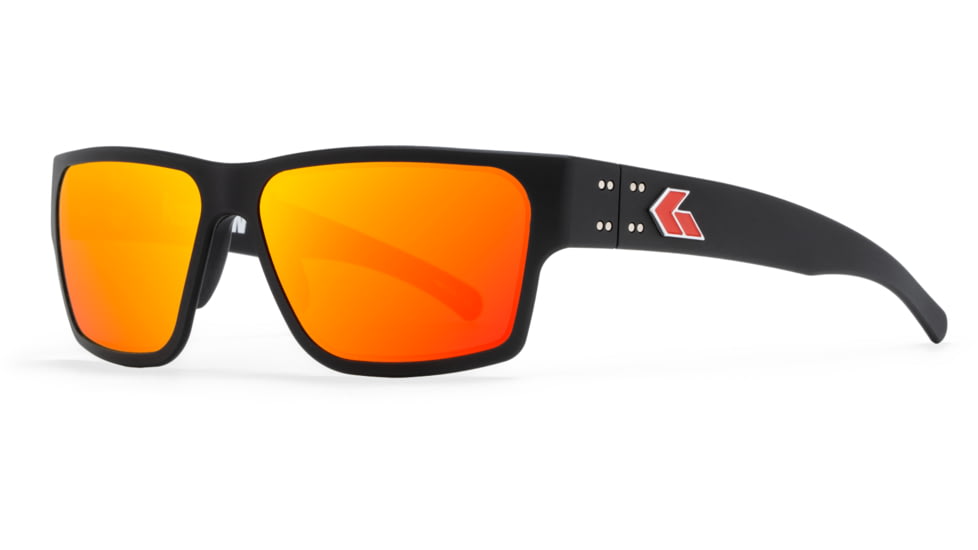 Gatorz Kershaw Delta Sunglasses, Black Frame, Sunburst Lense, Black, Medium, 841235128226