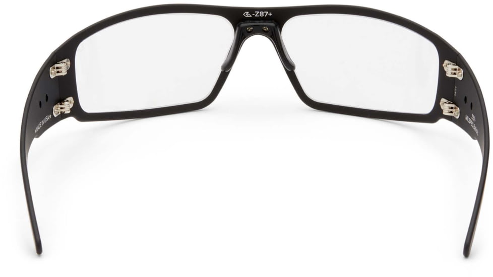 Gatorz Magnum Sunglasses, Milspec Ballistic, Z87.1 Black Frame, Clear Anti Fog Lens, GZ-01-003