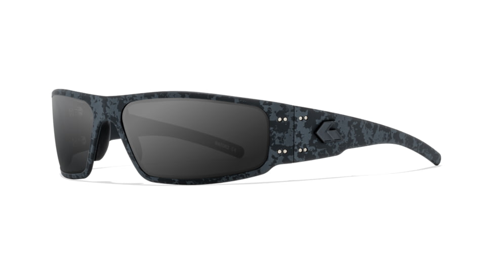 Gatorz Magnum Sunglasses, Stealth Grafitti Frame with Black Logo, Smoke Polarized Lenses, GZ-01-523